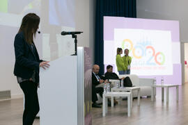 Elisa Pérez de Siles. Panel de expertos. 7º Congreso Internacional de Actividad Física Deportiva para Mayores. Escuela Técnica Superior de Ingeniería de Telecomunicaciones y de Informática. Noviembre de 2017