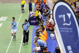 Partido Tailandia contra España. 14º Campeonato del Mundo Universitario de Fútbol Sala 2014 (FUTSAL). Antequera. Julio de 2014