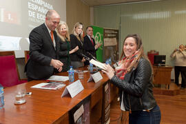 Entrega de premios de la VII Olimpiada de Economía. Facultad de Ciencias Económicas y Empresariales. Febrero de 2015