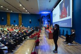 Intervención de Antonio Márquez Prieto. Investidura de Emilia Casas Baamonde como Doctora "Honoris Causa" por la Facultad de Derecho de la Universidad de Málaga. Paraninfo. Noviembre de 2022
