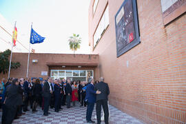 Inauguración del mural conmemorativo del 50 Aniversario de la Facultad de Económicas. Facultad de Ciencias Económicas y Empresariales. Marzo de 2019