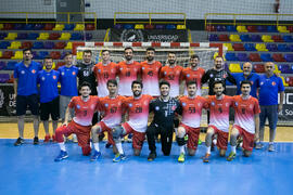 Partido Universidad Duisburg-Essen - Universidad de Marmara. Categoría masculina. Campeonato Europeo Universitario de Balonmano. Antequera. Julio de 2017