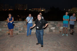 Visita nocturna tematizada a la Alcazaba. Olimpiada Española de Economía, Fase Nacional. Alcazaba de Málaga. Junio de 2015