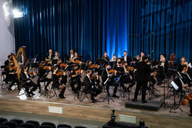 Concierto de Bandas Sonoras de la 30 edición de Fancine de la Universidad de Málaga. Auditorio de la Escuela Técnica de Ingeniería de Telecomunicaciones e Informática. Noviembre de 2020