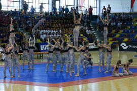 Actuación de "Baruca Acrobática". Ceremonia de inauguración del Campeonato Europeo Universitario de Balonmano. Antequera. Julio de 2017