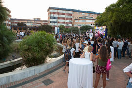 Actuación de la Asociación Folclórica Cultural "Juan Navarro". Bienvenida a los alumnos de intercambio internacional de la Universidad de Málaga. Jardín botánico. Octubre de 2016
