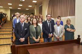 Asistentes a la celebración del 50 Aniversario de la Facultad de Medicina de la Universidad de Málaga. Facultad de Medicina. Octubre de 2022