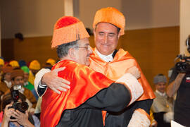 Investidura como Doctor "Honoris Causa" de D. Juan Ramón Cuadrado Roura por la Universidad de Málaga. Rectorado. Junio de 2009