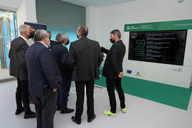Visita a la exposición itinerante sobre el plan "Vive tu ciudad". Escuela Técnica Superior de Arquitectura de la Universidad de Málaga. Octubre de 2021