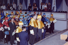 Investidura como Doctor "Honoris Causa" de D. Manuel Elkin Patarroyo por la Universidad de Málaga. Teatro Cervantes. Junio de 1996