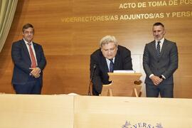 Toma de posesión de Francisco Javier Boned Purkiss como nuevo Vicerrector Adjunto de Infraestructuras de la Universidad de Málaga. Edificio del Rectorado. Abril de 2024