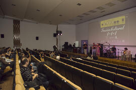 Presentación de videoclip y concierto del taller "1+1 Fusión Cultural Atalaya, 2ª Fase" por la Universidad de Málaga. Paraninfo. Abril de 2010