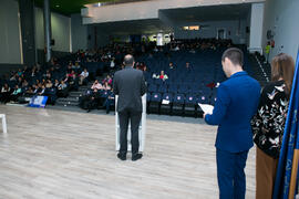 Inauguración del 7º Congreso Internacional de Actividad Física Deportiva para Mayores. Escuela Técnica Superior de Ingeniería de Telecomunicaciones y de Informática. Noviembre de 2017