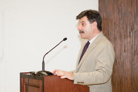 Intervención de Gaspar Garrote. Graduación de los alumnos del CIE de la Universidad de Málaga. Centro Internacional de Español. Julio de 2014
