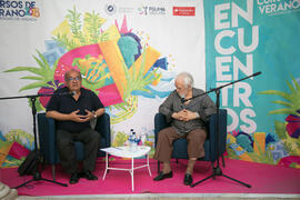 Encuentro con Manolo Sanlúcar. Cursos de Verano de la Universidad de Málaga. Vélez Málaga. Julio de 2018