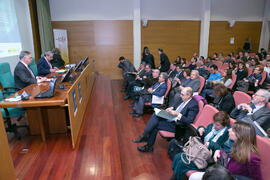 Acto inaugural. Jornada "Brexit y Gibraltar. Un reto con oportunidades conjuntas". Edificio del Rectorado. Febrero de 2017
