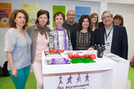 Estand de Igualdad y Acción Social. Jornadas de Puertas Abiertas de la Universidad de Málaga. Complejo Polideportivo Universitario. Abril de 2016