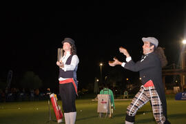 Actuación del trío humorístico. Inauguración del Campeonato Mundial Universitario de Golf. Antequera Golf. Junio de 2010