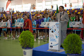 Kenny Chow. Inauguración del 14º Campeonato del Mundo Universitario de Fútbol Sala 2014 (FUTSAL). Antequera. Julio de 2014