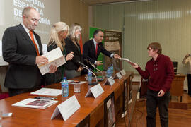 Entrega de premios de la VII Olimpiada de Economía. Facultad de Ciencias Económicas y Empresariales. Febrero de 2015