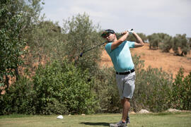Jugada en el Campeonato Europeo de Golf Universitario. Antequera. Junio de 2019
