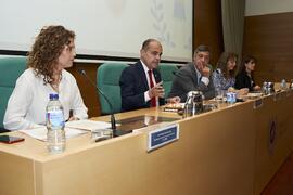 Intervención de Daniel Pastor. I Premios del Aula de Economía y Deporte de la Universidad de Málaga. Edificio del Rectorado. Febrero de 2024