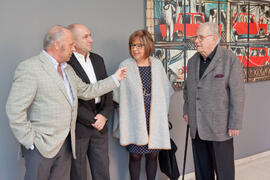 Presentación del mural de Eugenio Chicano para la Facultad de Económicas. Facultad de Ciencias Económicas y Empresariales. Diciembre de 2014
