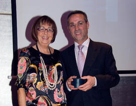 Cena de gala con motivo al homenaje para los jubilados y personal que cumple 25 años de servicio en la Universidad de Málaga. Hotel Barceló. Febrero de 2009