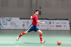 Partido España contra Portugal. 14º Campeonato del Mundo Universitario de Fútbol Sala 2014 (FUTSAL). Antequera. Julio de 2014