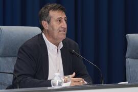 Ernesto Pimentel. Debate electoral entre los candidatos a Rector de la Universidad de Málaga. Escuela Técnica Superior de Ingeniería Informática y Telecomunicaciones. Noviembre de 2023