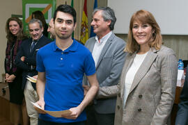 Entrega de premios de la X Olimpiada de Economía. XI Jornadas Andaluzas de Enseñanza de Economía. Facultad de Ciencias Económicas y Empresariales. Febrero de 2018