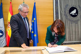 Toma de Posesión de María Isabel Romero Ruiz como nueva profesora titular del Departamento de Filología, Inglesa, Francesa y Alemana de la Universidad de Málaga. Edificio del Rectorado. Febrero de 2018