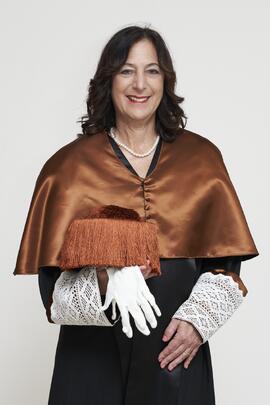 Retrato de Andrea Goldsmith previo a su investidura como doctora "Honoris Causa" por la Escuela Técnica Superior de Ingeniería de Telecomunicación de la Universidad de Málaga. Paraninfo. Octubre de 2024