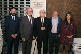 Inauguración de la placa conmemorativa de la Casa Natal de Eugenio Chicano. Málaga. Octubre de 2017