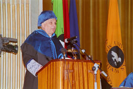 Investidura como Doctor "Honoris Causa" de D. Jacques-Louis Lions por la Universidad de Málaga. Teatro María Cristina. Enero de 1994