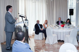 Nombramiento de D. Javier Urra como Miembro de Honor de la Asociación de Antiguos Alumnos de la Universidad de Málaga. Hotel AC Málaga Palacio. Diciembre de 2014