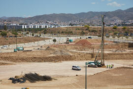 Obras de la nueva Facultad de Turismo. Campus de Teatinos. Junio de 2021