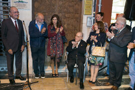 Inauguración de la placa conmemorativa de la Casa Natal de Eugenio Chicano. Málaga. Octubre de 2017