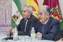Juan Ramón Cuadrado Roura. Presentación del libro "50 años de doctores Honoris Causa por la Universidad de Málaga". Facultad de Ciencias Económicas y Empresariales. Febrero de 2024