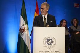 Discurso de Miguel Porras. Toma de posesión del Rector de la Universidad de Málaga y su equipo de gobierno. Paraninfo. Marzo de 2024
