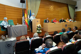 Discurso de Miguel Sáenz Sagaseta de Ilúrdoz en su investidura como Doctor "Honoris Causa" por la Facultad de Filosofía y Letras de la Universidad de Málaga. Edificio del Rectorado. Febrero de 2020