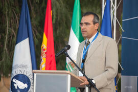 Acto de bienvenida a los alumnos Erasmus de la Universidad de Málaga. Jardín botánico. Octubre de 2010