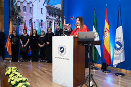 Discurso de Elsa Marina Álvarez. Investidura de Andrea Goldsmith como doctora "Honoris Causa" por la Escuela Técnica Superior de Ingeniería de Telecomunicación de la Universidad de Málaga. Paraninfo. Octubre de 2024