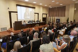 Entrega de la Medalla de Oro de la Facultad de Medicina de la Universidad de Málaga en la celebración de su 50 Aniversario. Facultad de Medicina. Octubre de 2022