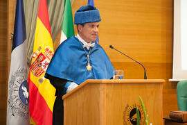Francisco José Palma Molina en la investidura como Doctor "Honoris Causa" de Jean-Marie Lehn por la Facultad de Ciencias de la Universidad de Málaga. Edificio del Rectorado. Junio 2015