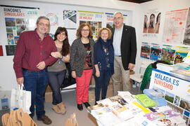 Estand de Diputación de Málaga. Jornadas de Puertas Abiertas de la Universidad de Málaga. Complejo Polideportivo Universitario. Abril de 2016