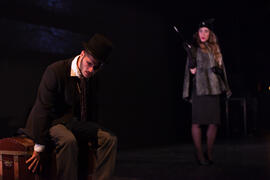 Ensayos para la Gala Inaugural de la XXIV edición de Fancine de la Universidad de Málaga. Teatro Cervantes. Noviembre de 2014