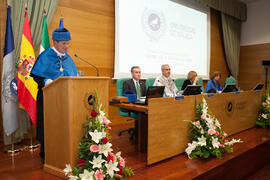 Investidura como Doctor "Honoris Causa" de Jean-Marie Lehn por la Facultad de Ciencias de la Universidad de Málaga. Edificio del Rectorado. Junio 2015