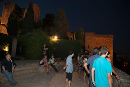 Visita nocturna tematizada a la Alcazaba. Olimpiada Española de Economía, Fase Nacional. Alcazaba de Málaga. Junio de 2015