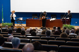 Actuación del grupo musical "Boleros Imperfectos". Graduación y clausura del curso del Aula de Mayores de la Universidad de Málaga. Paraninfo. Junio de 2019